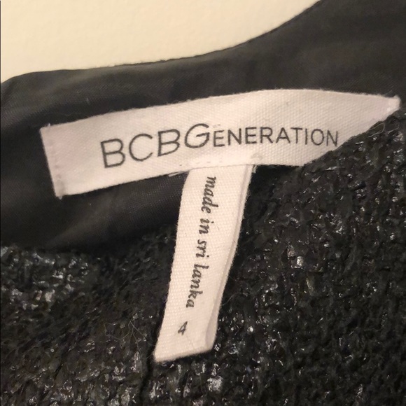 BCBG | Black Textured Mini Dress - Picture 5 of 5